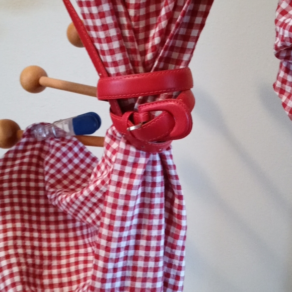 Zara gingham off the shoulder ruffle dress size xs - Picture 5 of 5